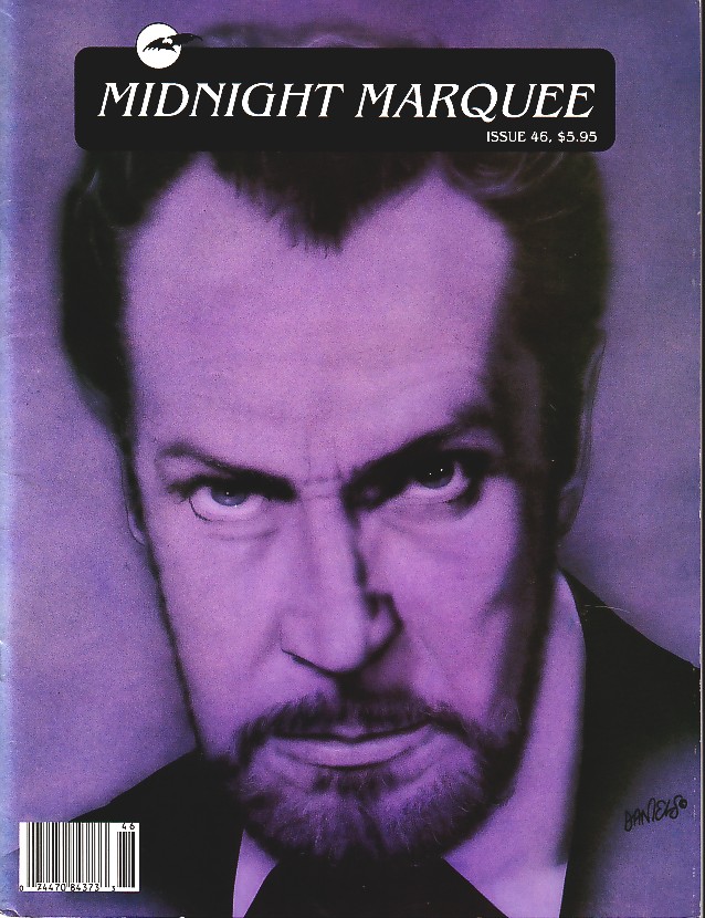 MIDNIGHT MARQUEE magazine side cover Issue 46  1994