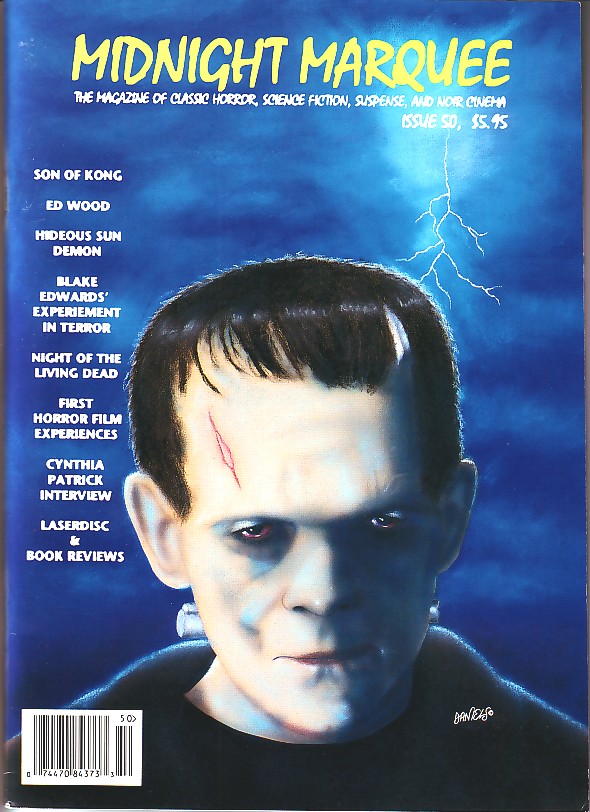 MIDNIGHT MARQUEE magazine side cover Issue 50  1996