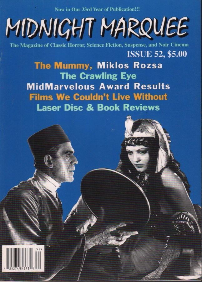 MIDNIGHT MARQUEE magazine side cover Issue 52  1997