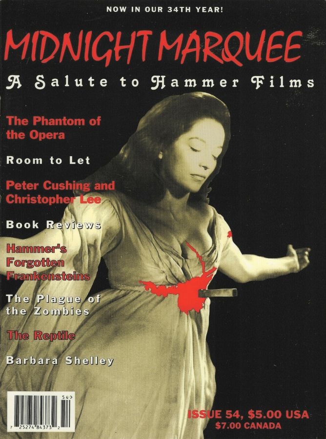 MIDNIGHT MARQUEE magazine side cover Issue 54  1997