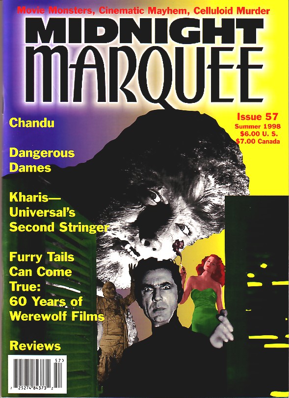 MIDNIGHT MARQUEE magazine side cover Issue 57  1998