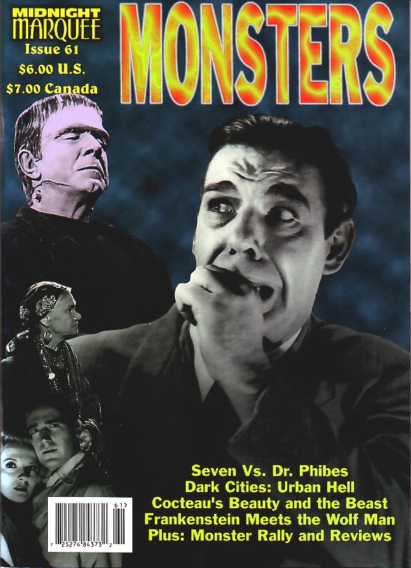 MIDNIGHT MARQUEE magazine side cover Issue 61  1999