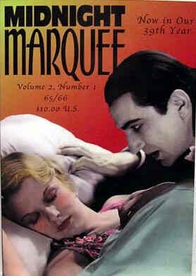 MIDNIGHT MARQUEE magazine side cover Issue 65/66  Vol 2 # 1  2002