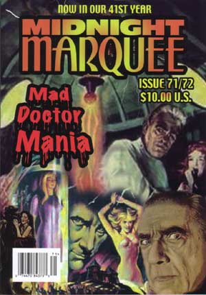 MIDNIGHT MARQUEE magazine side cover Issue 71/72  Vol 2 # 4  2005