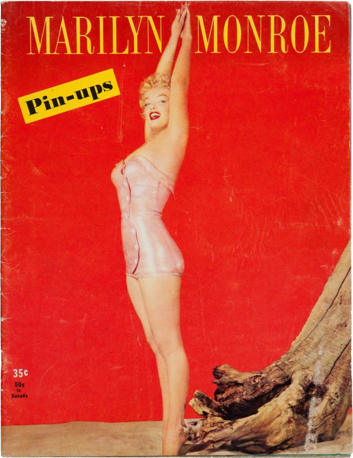MARILYN MONROE PIN-UPS magazine side cover  1953