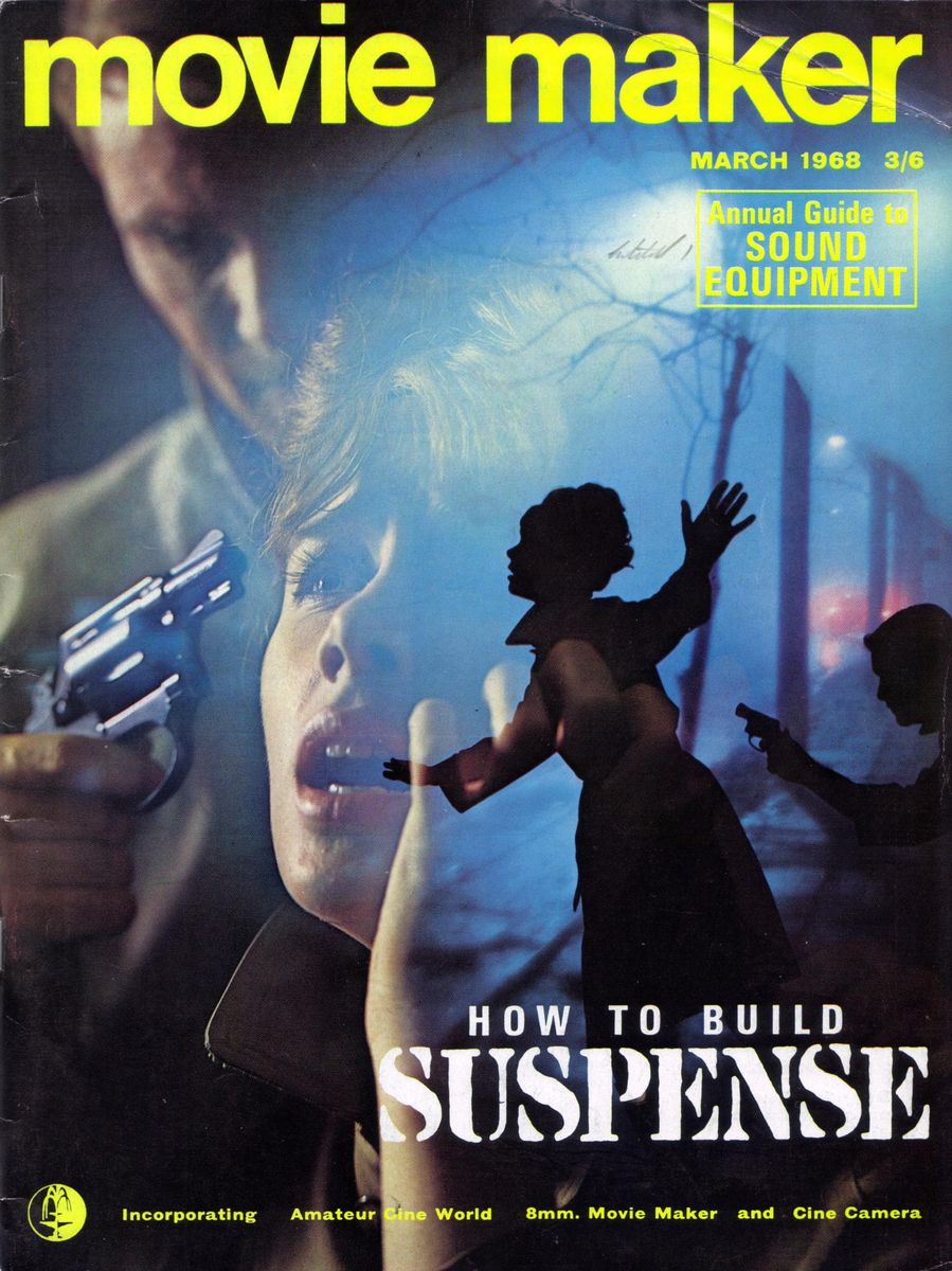 MOVIE MAKER (UK) magazine side cover March 1968