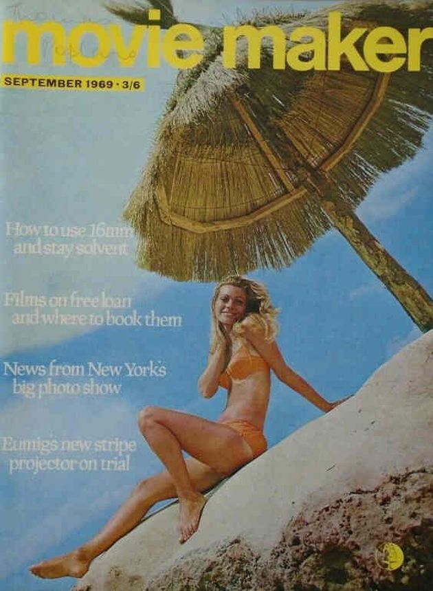 MOVIE MAKER (UK) magazine side cover September 1969