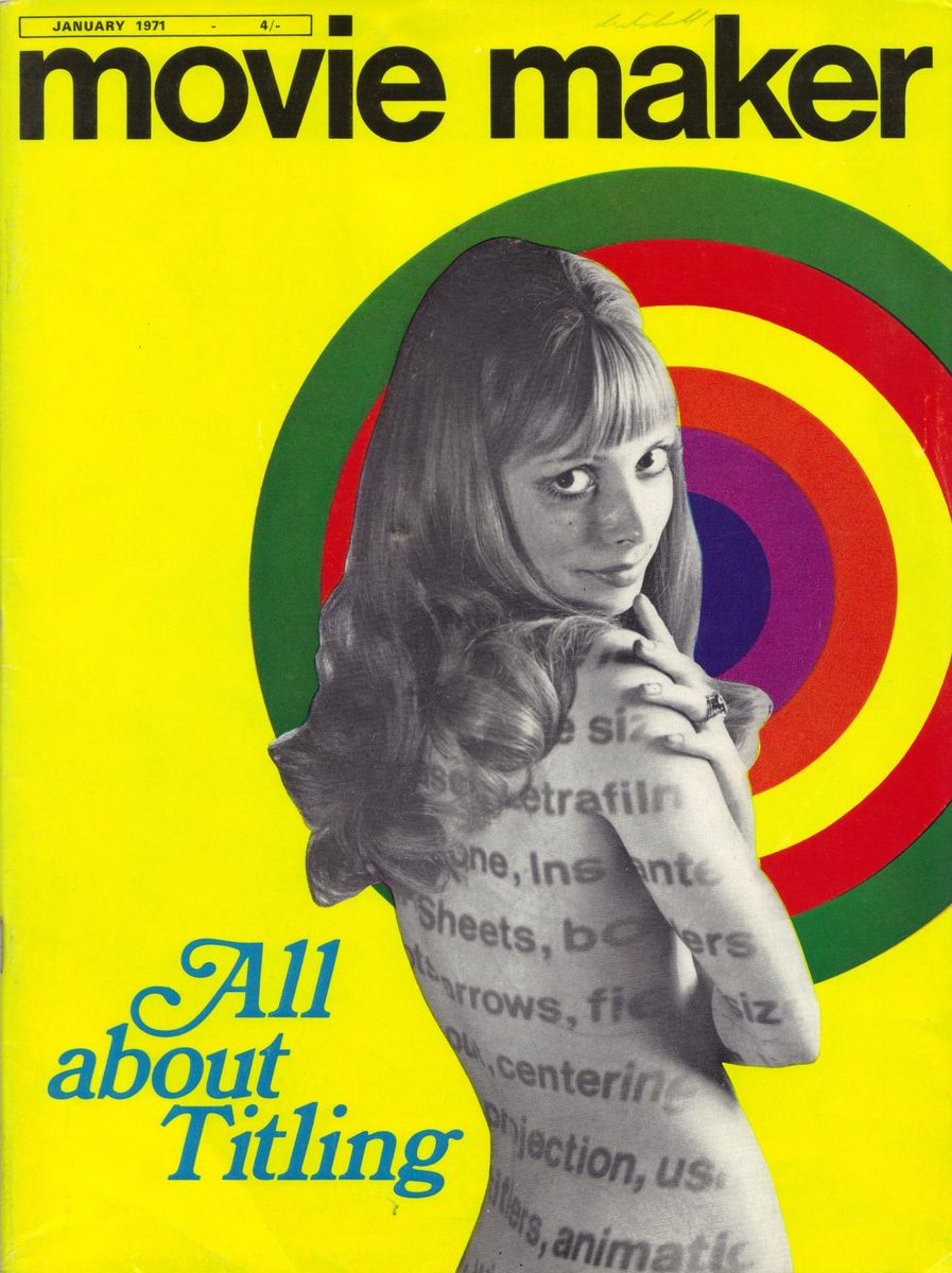 MOVIE MAKER (UK) magazine side cover January 1971