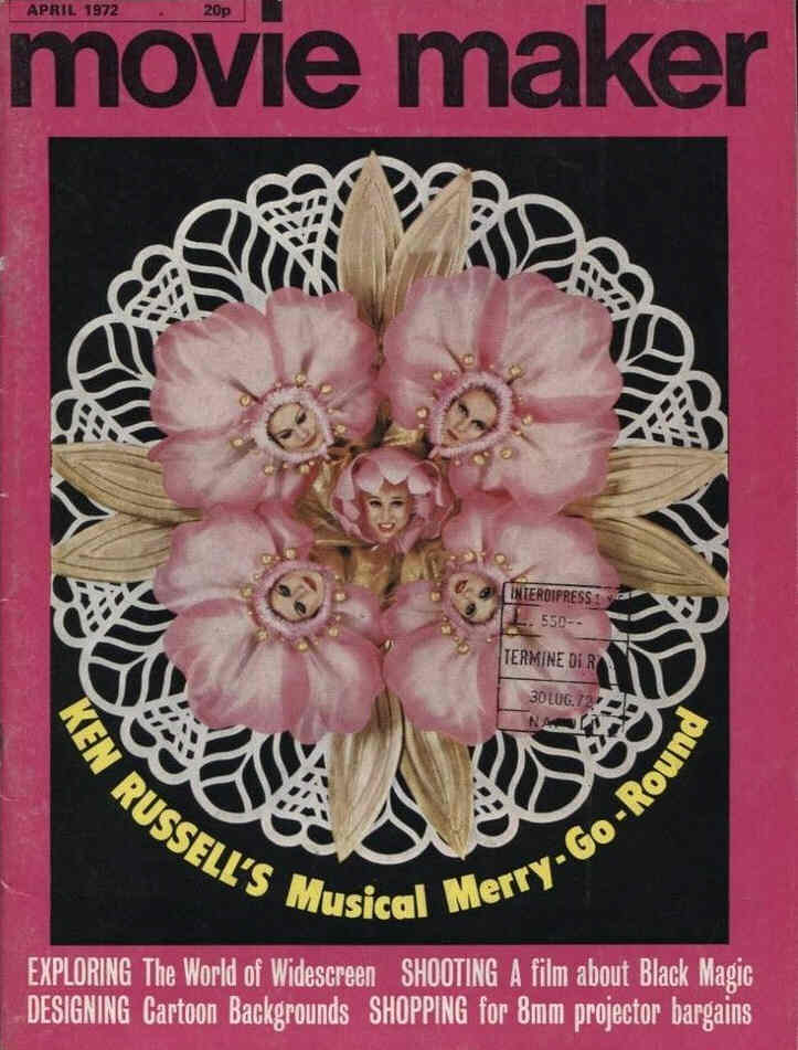 MOVIE MAKER (UK) magazine side cover April 1972