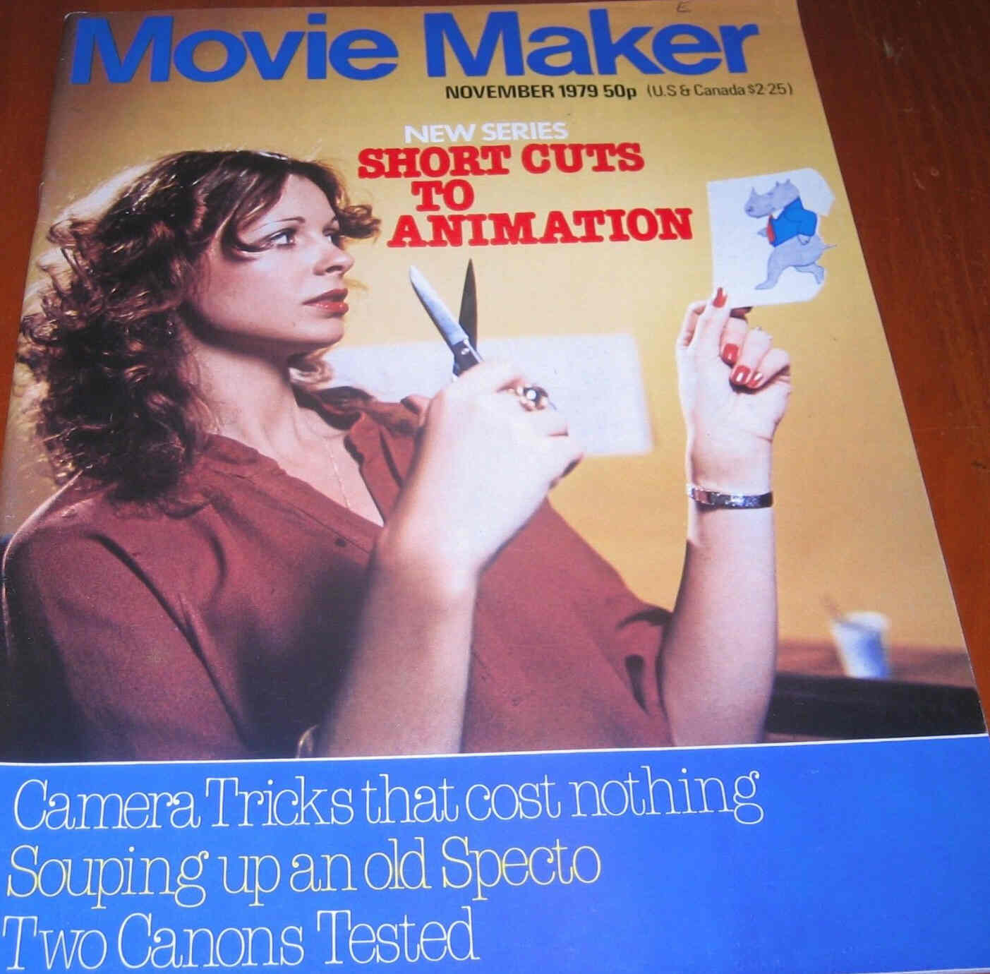 MOVIE MAKER (UK) magazine side cover November 1979