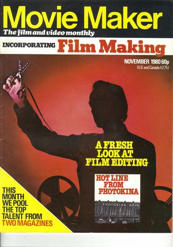 MOVIE MAKER (UK) magazine side cover November 1980