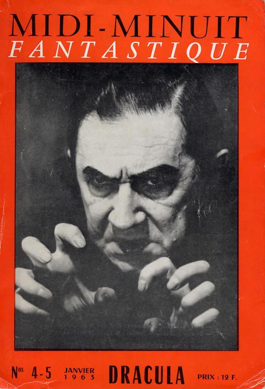 MIDI-MINUIT FANTASTIQUE magazine side cover Issue 4/5 January 1963