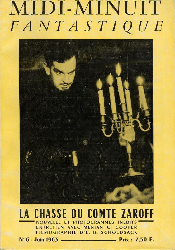 MIDI-MINUIT FANTASTIQUE magazine side cover Issue 6 June/July/August 1963