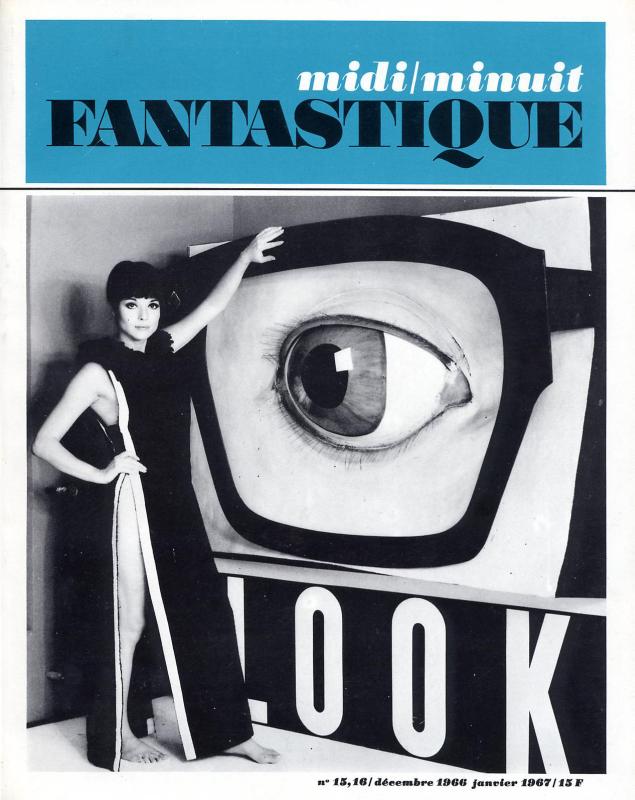MIDI-MINUIT FANTASTIQUE magazine side cover Issue 15/16 December 1966