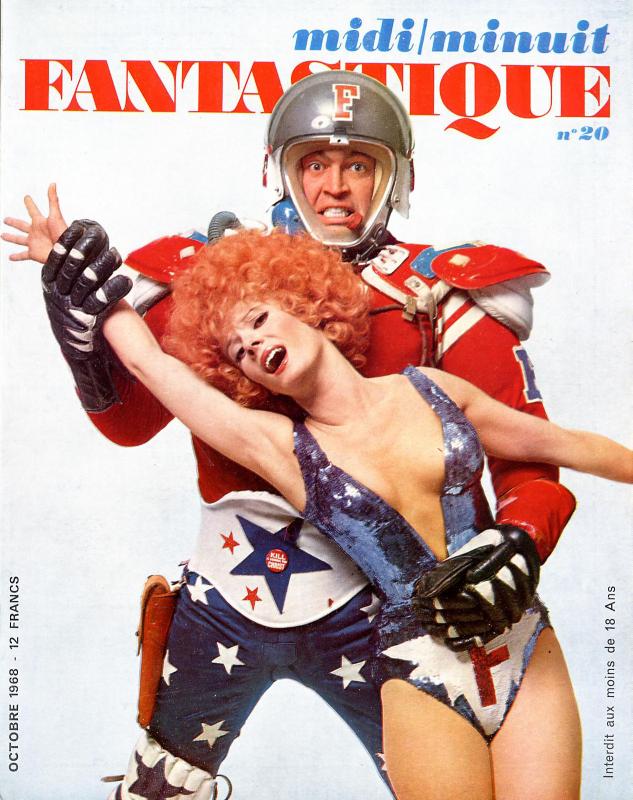MIDI-MINUIT FANTASTIQUE magazine side cover Issue 20 October 1968