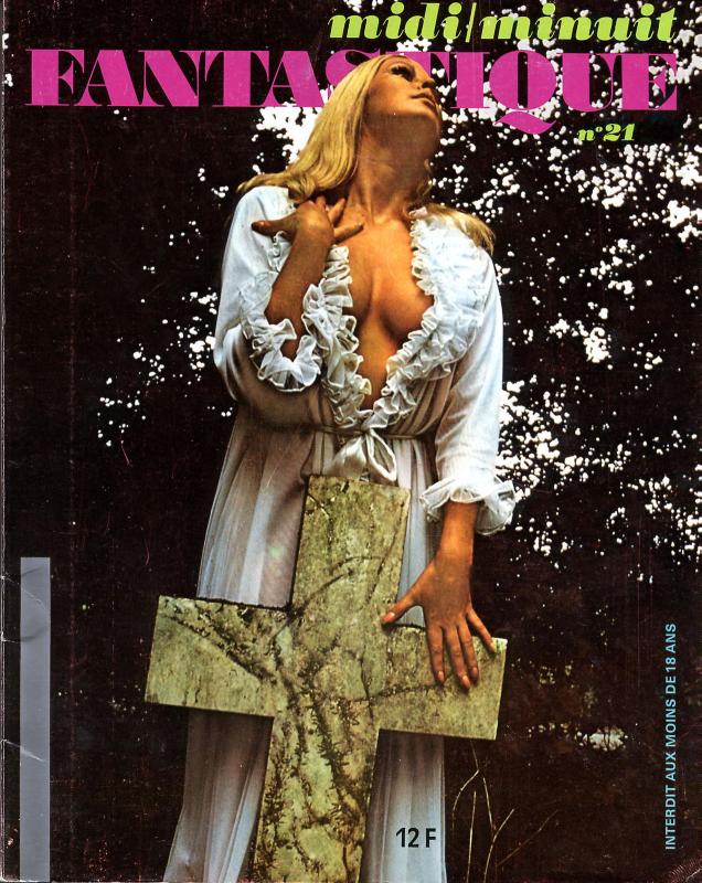 MIDI-MINUIT FANTASTIQUE magazine side cover Issue 21 April/May 1970