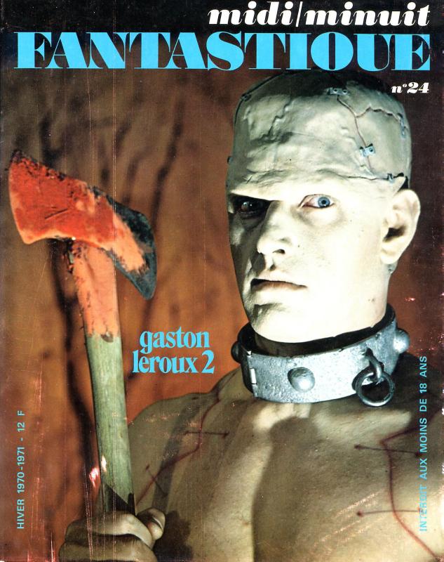 MIDI-MINUIT FANTASTIQUE magazine side cover Issue 24 December 1970