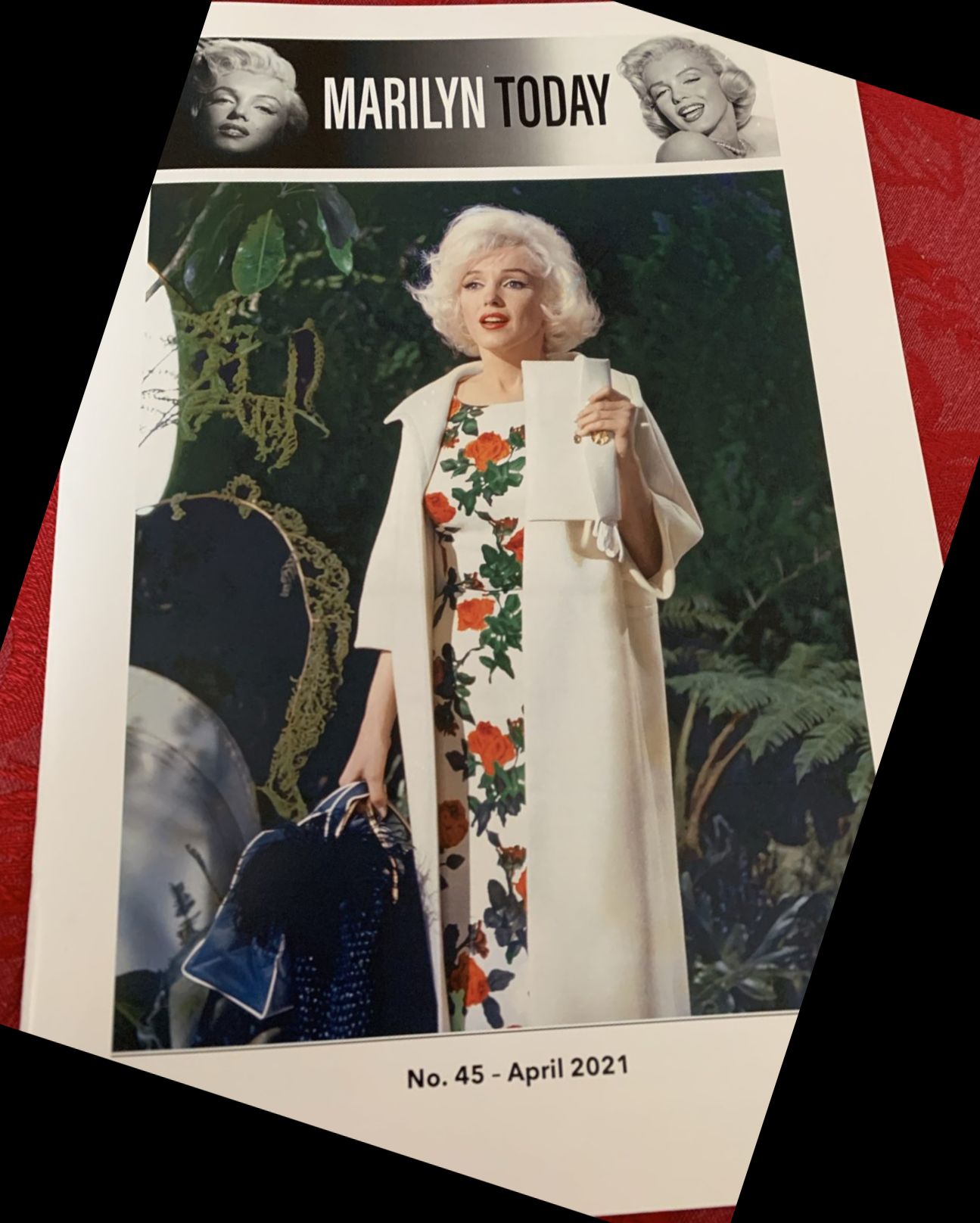 MARILYN TODAY magazine side cover Issue 45  April 2021