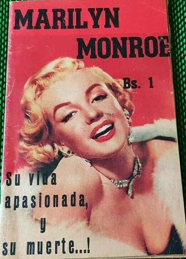 MARILYN MONROE VENEZUELA magazine side cover   1962