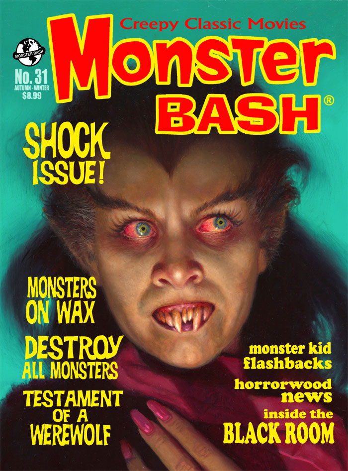 MONSTER BASH magazine side cover Issue 31 Autumn/Winter 2017