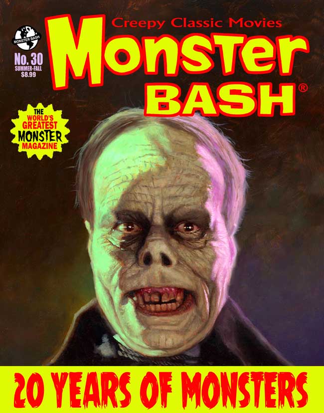 MONSTER BASH magazine side cover Issue 30 Summer/Fall 2017