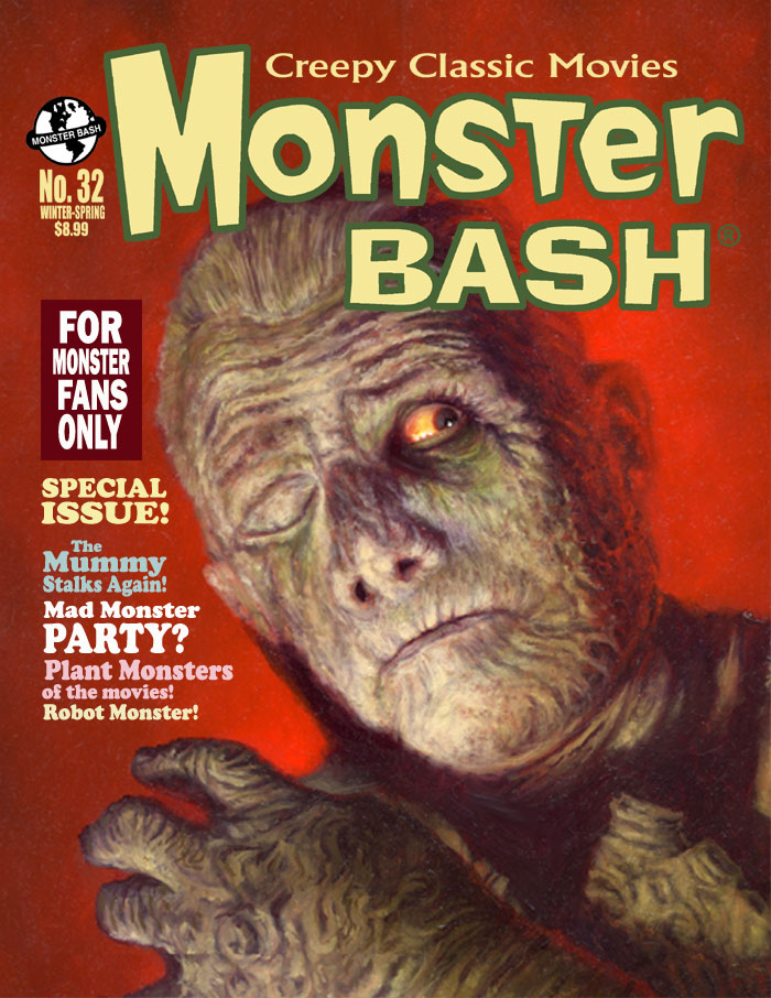MONSTER BASH magazine side cover Issue 32 Winter/Spring  2017