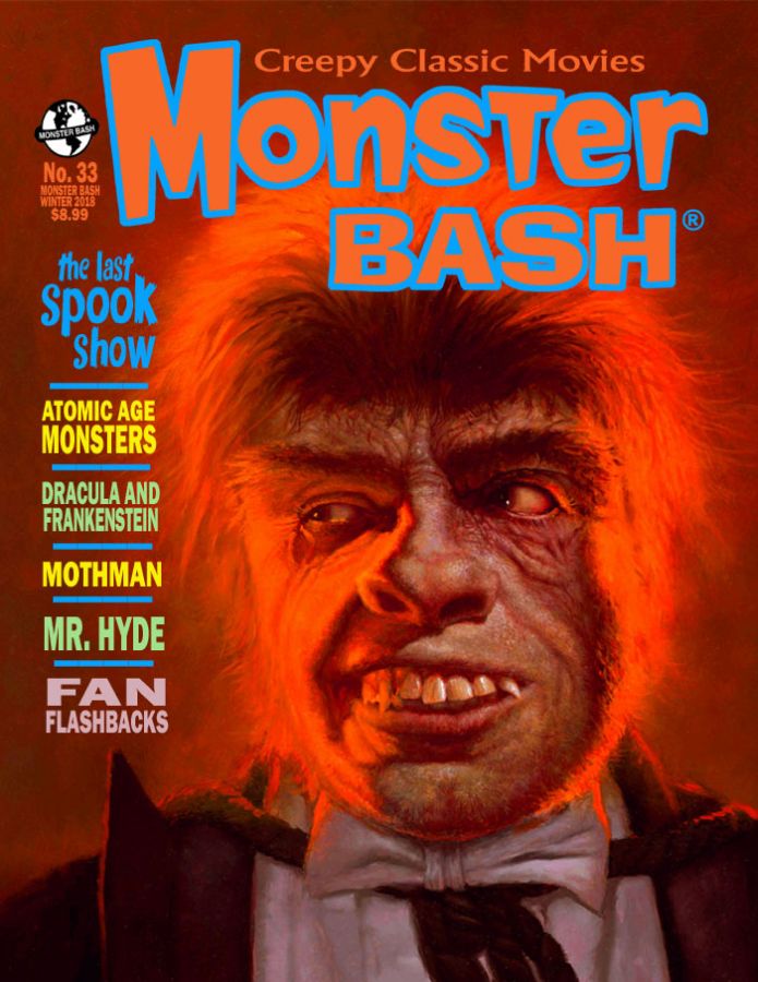 MONSTER BASH magazine side cover Issue 33 Winter 2018