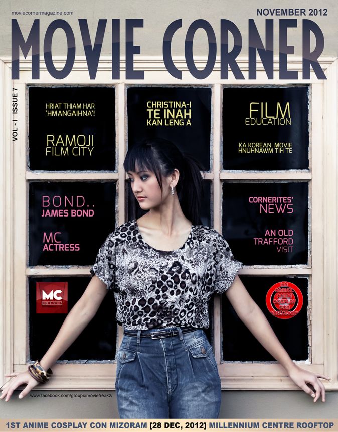 MOVIE CORNER magazine side cover  November 2012