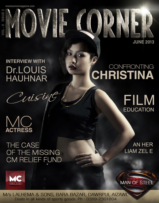 MOVIE CORNER magazine side cover  June 2013