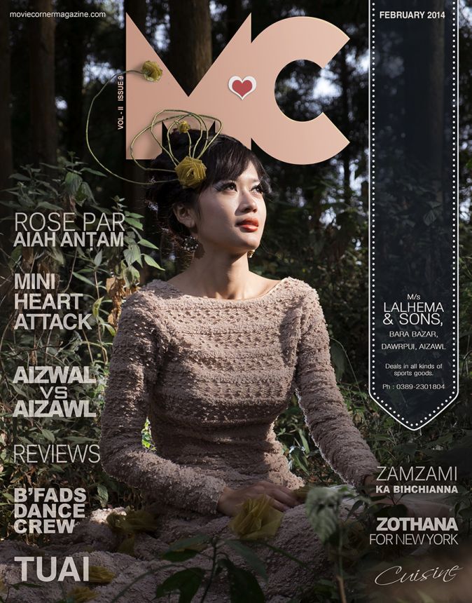 MOVIE CORNER magazine side cover  February 2014