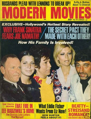 MODERN MOVIES magazine side cover August 1969