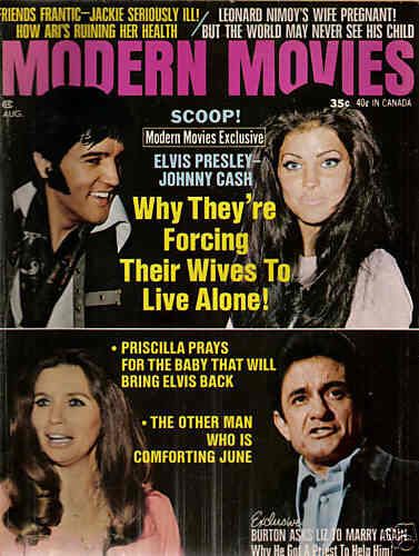 MODERN MOVIES magazine side cover August 1970