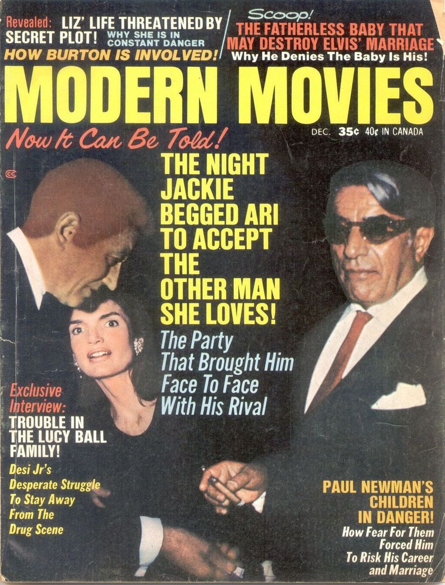 MODERN MOVIES magazine side cover December 1970