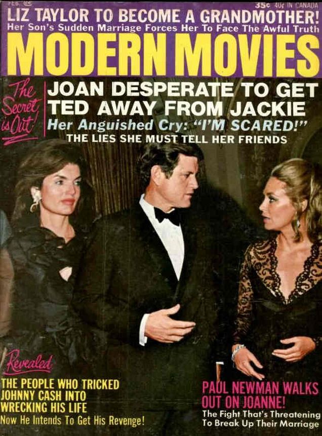 MODERN MOVIES magazine side cover February 1971