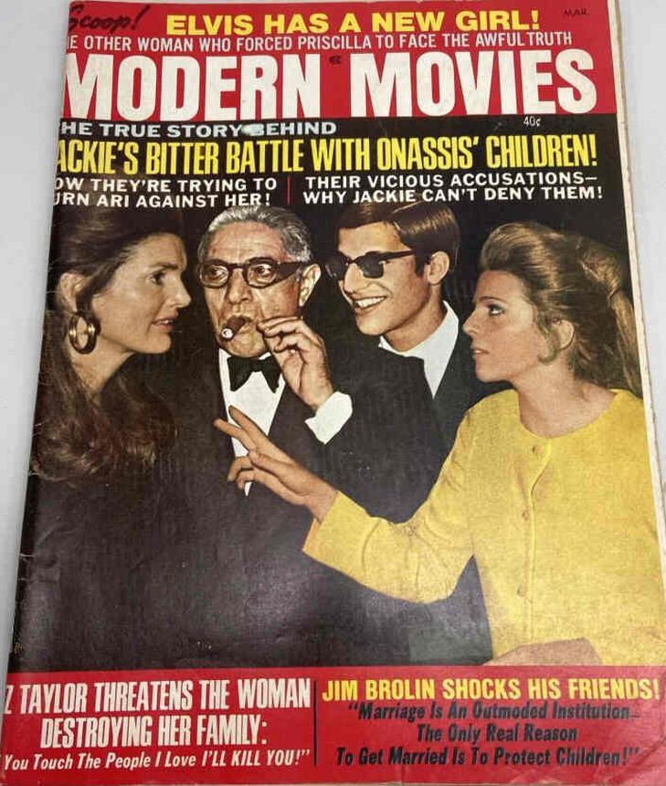 MODERN MOVIES magazine side cover March 1971