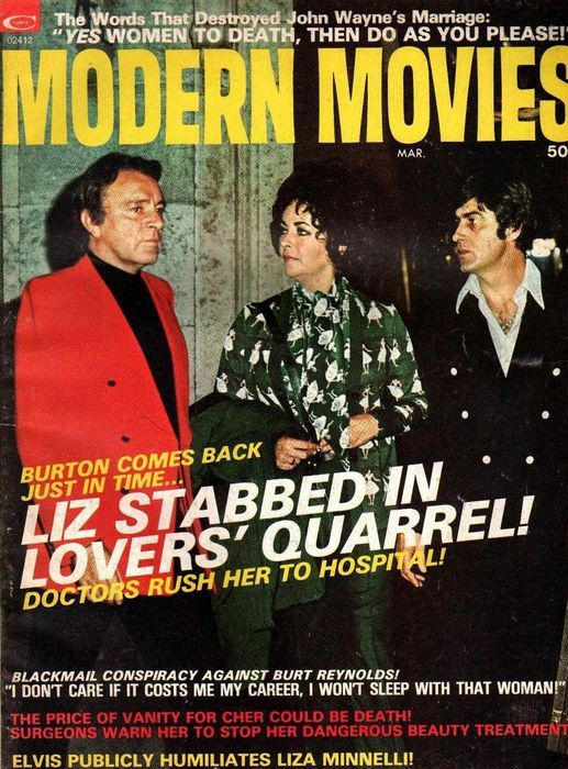 MODERN MOVIES magazine side cover March 1974