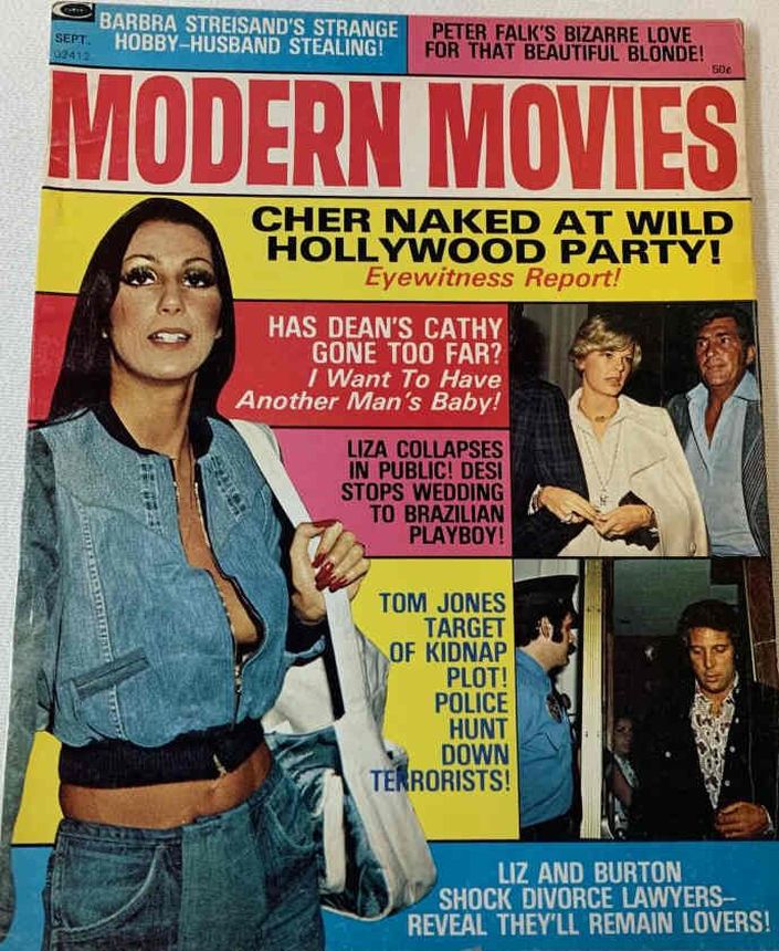 MODERN MOVIES magazine side cover September 1974