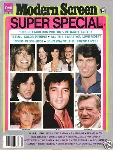 MODERN SCREEN SUPER SPECIAL magazine side cover Issue 1  1979