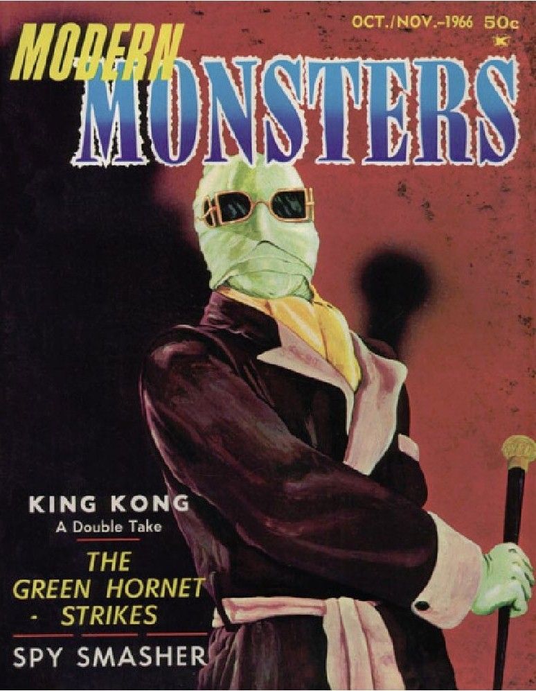 MODERN MONSTERS magazine side cover Issue 4 October-November 1966