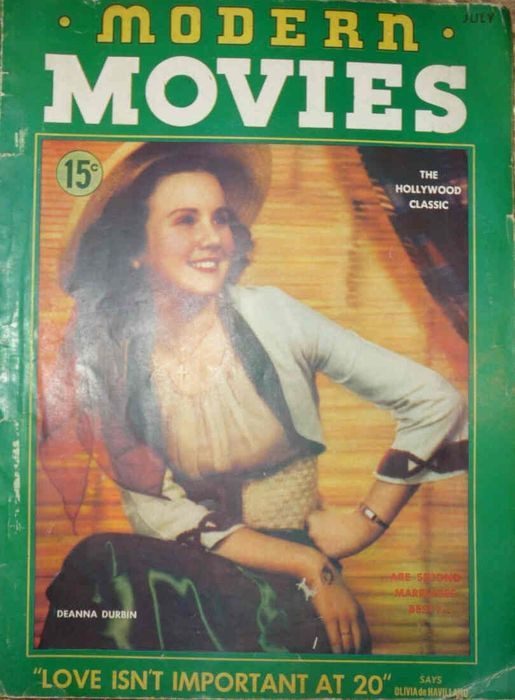 MODERN MOVIES (BILBARA) magazine side cover Issue 1 July 1937