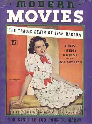 MODERN MOVIES (BILBARA) magazine side cover Issue 2 August 1937