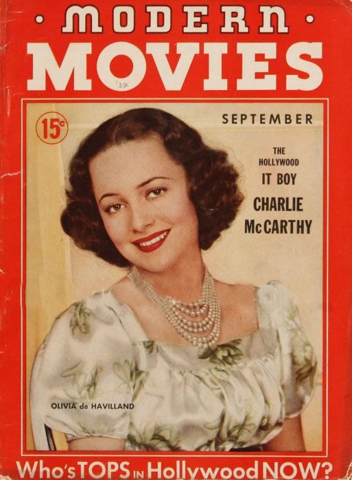 MODERN MOVIES (BILBARA) magazine side cover Issue 3 September 1937