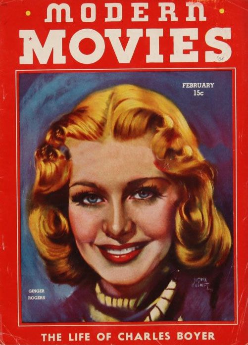 MODERN MOVIES (BILBARA) magazine side cover February 1938