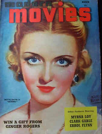 MODERN MOVIES (BILBARA) magazine side cover March 1938