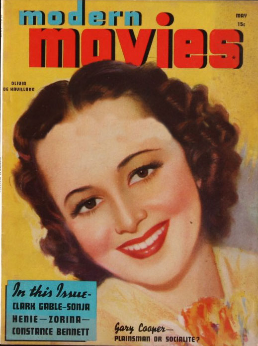 MODERN MOVIES (BILBARA) magazine side cover May 1938