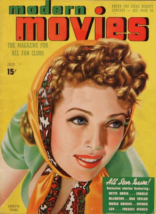 MODERN MOVIES (BILBARA) magazine side cover July 1938