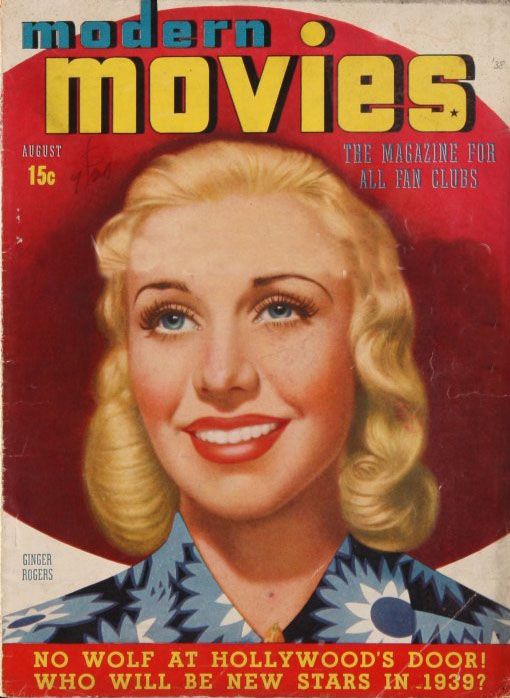 MODERN MOVIES (BILBARA) magazine side cover August 1938
