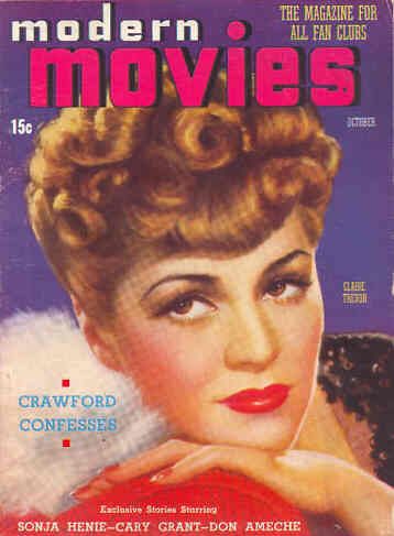 MODERN MOVIES (BILBARA) magazine side cover October 1938