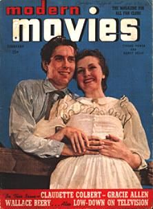 MODERN MOVIES (BILBARA) magazine side cover February 1939