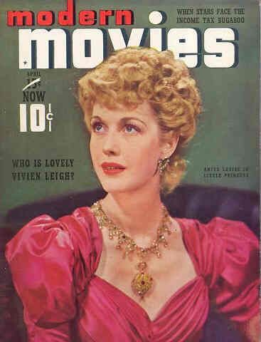MODERN MOVIES (BILBARA) magazine side cover Vol 2 # 10 April 1939